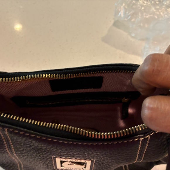 Vintage Dooney & Bourke EUC Small Pebble Leather Pocket Sac - Picture 12 of 13